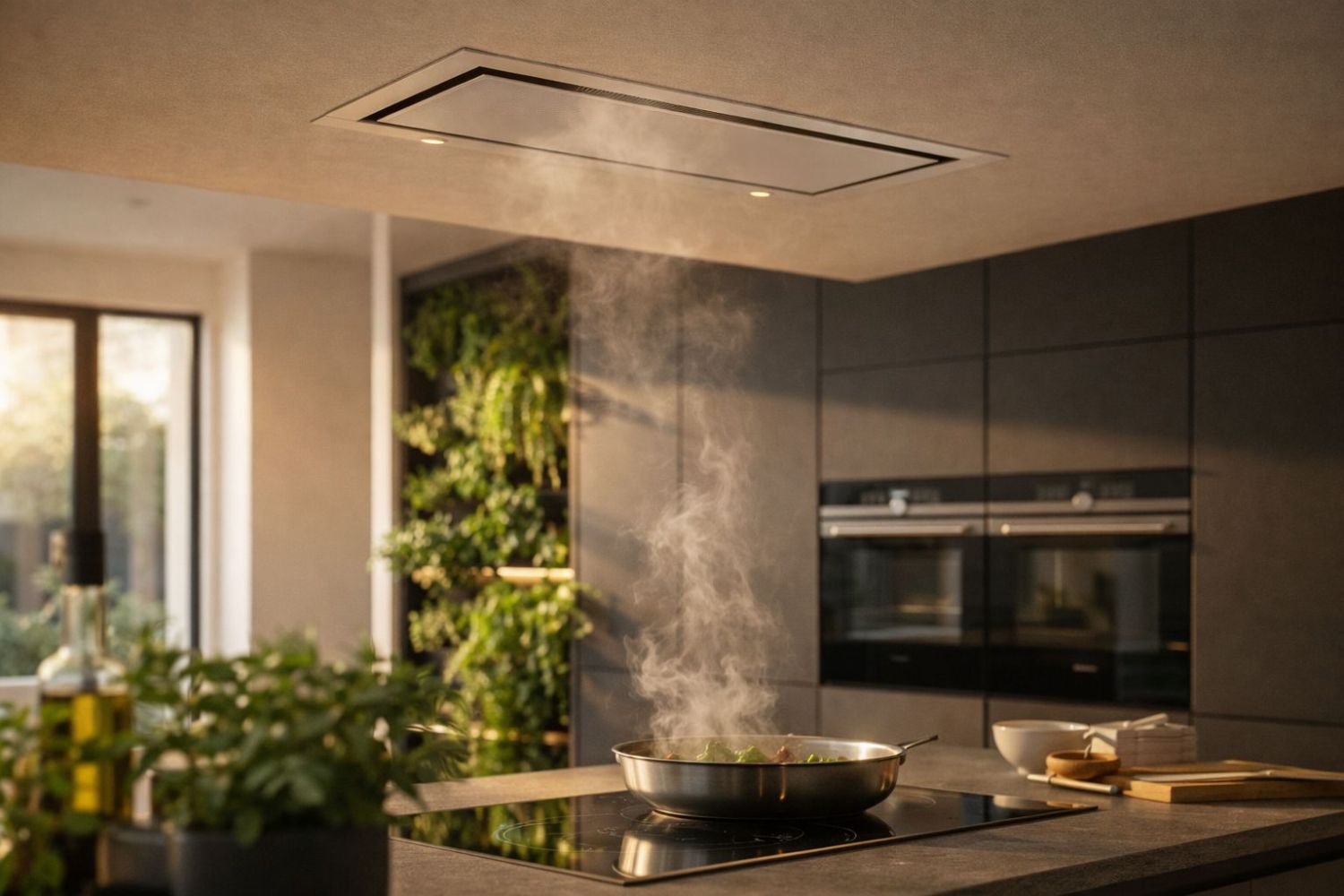 Family cooking with fresh farm produce at Big Hollow Greene